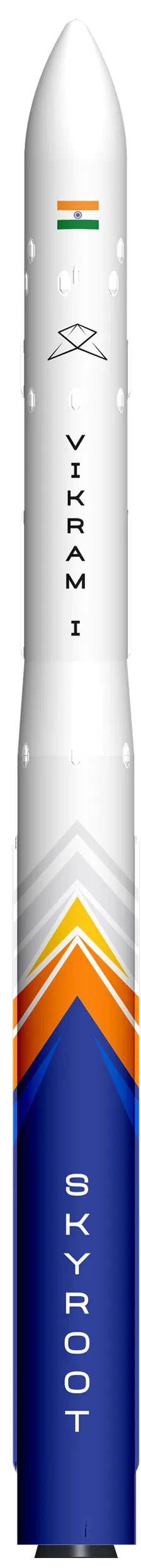 Vikram-1 launch vehicle, full stack